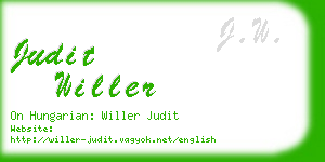 judit willer business card